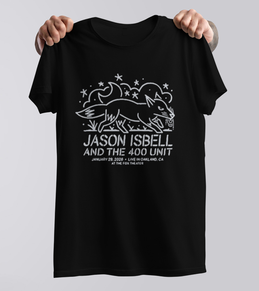 Jason Isbell And The 400 Unit Live In Oakland January 29 2026 Fox Theater T-Shirt