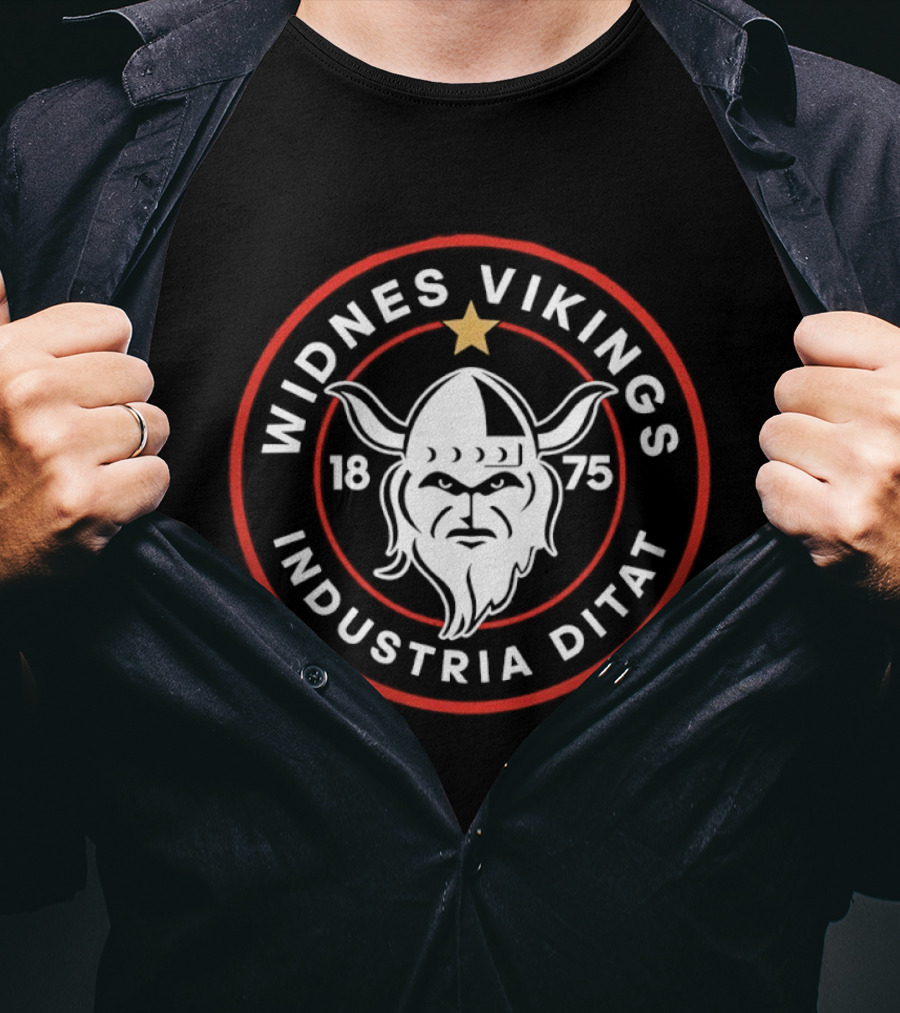Widnes Vikings 1975 Industria Ditat Viking T-Shirt