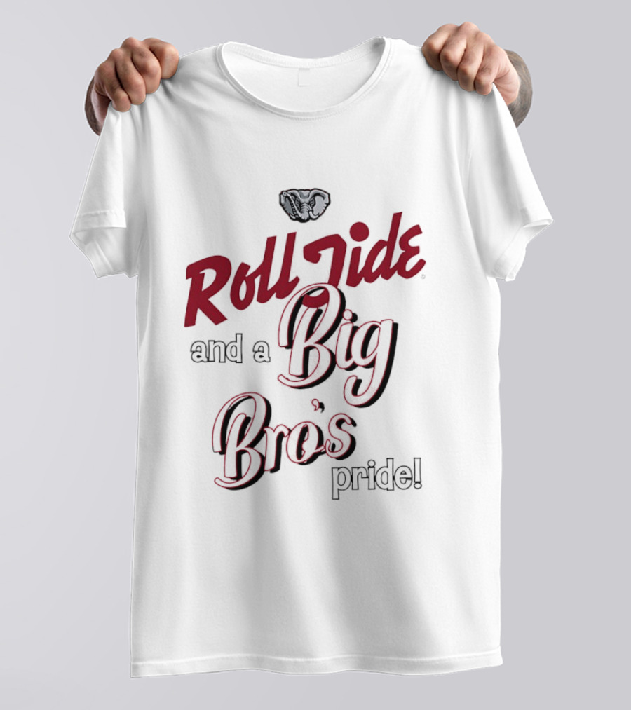 Roll Tide And A Big Bro's Pride With Elephant T-Shirt