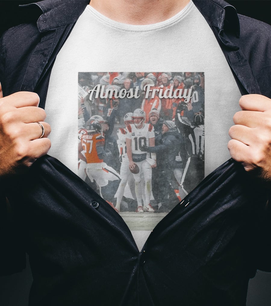 Almost Friday Snow Football Game T-Shirt