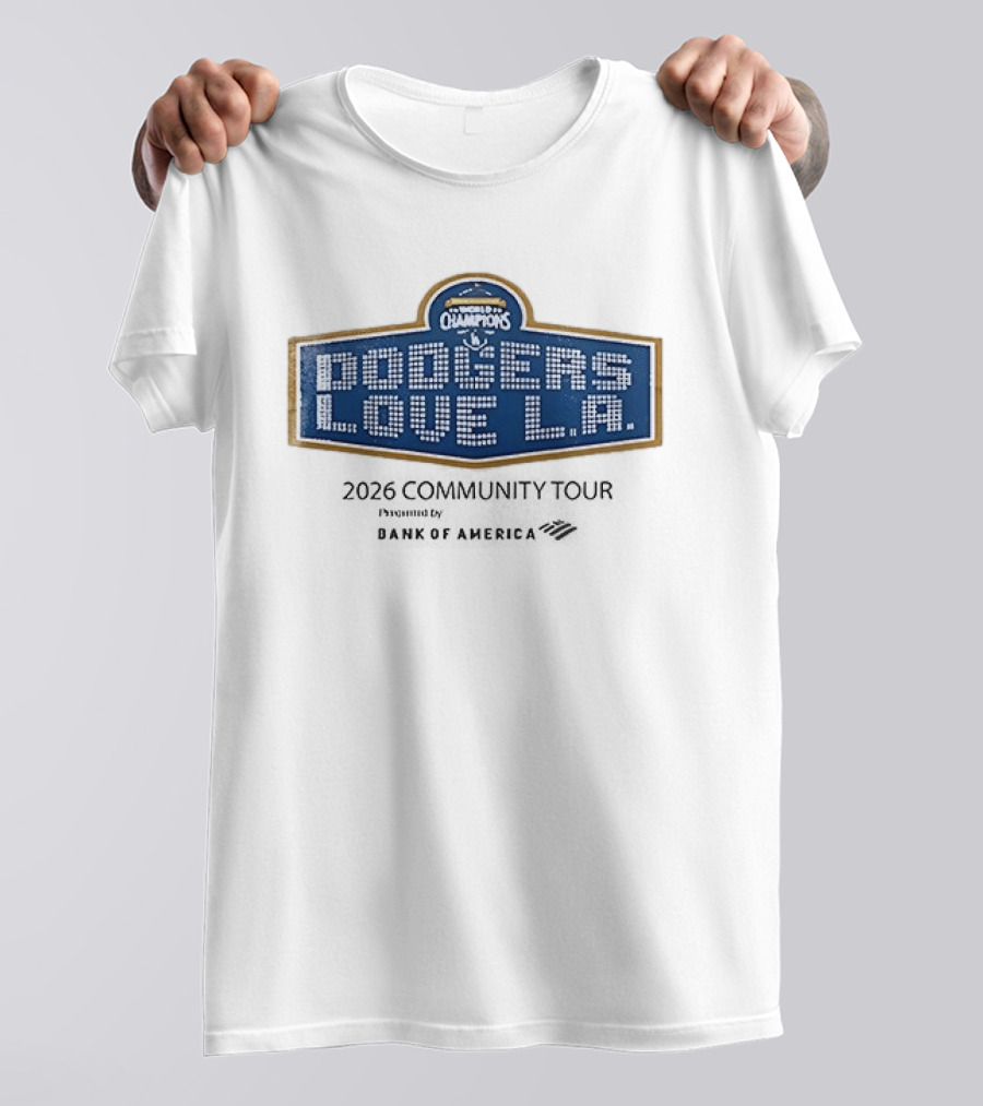 Los Angeles Dodgers World Series Champions Love LA T-Shirt