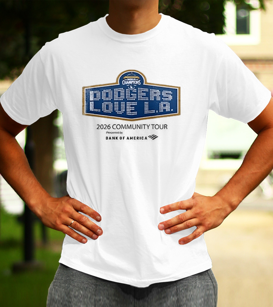Los Angeles Dodgers World Series Champions Love LA T-Shirt