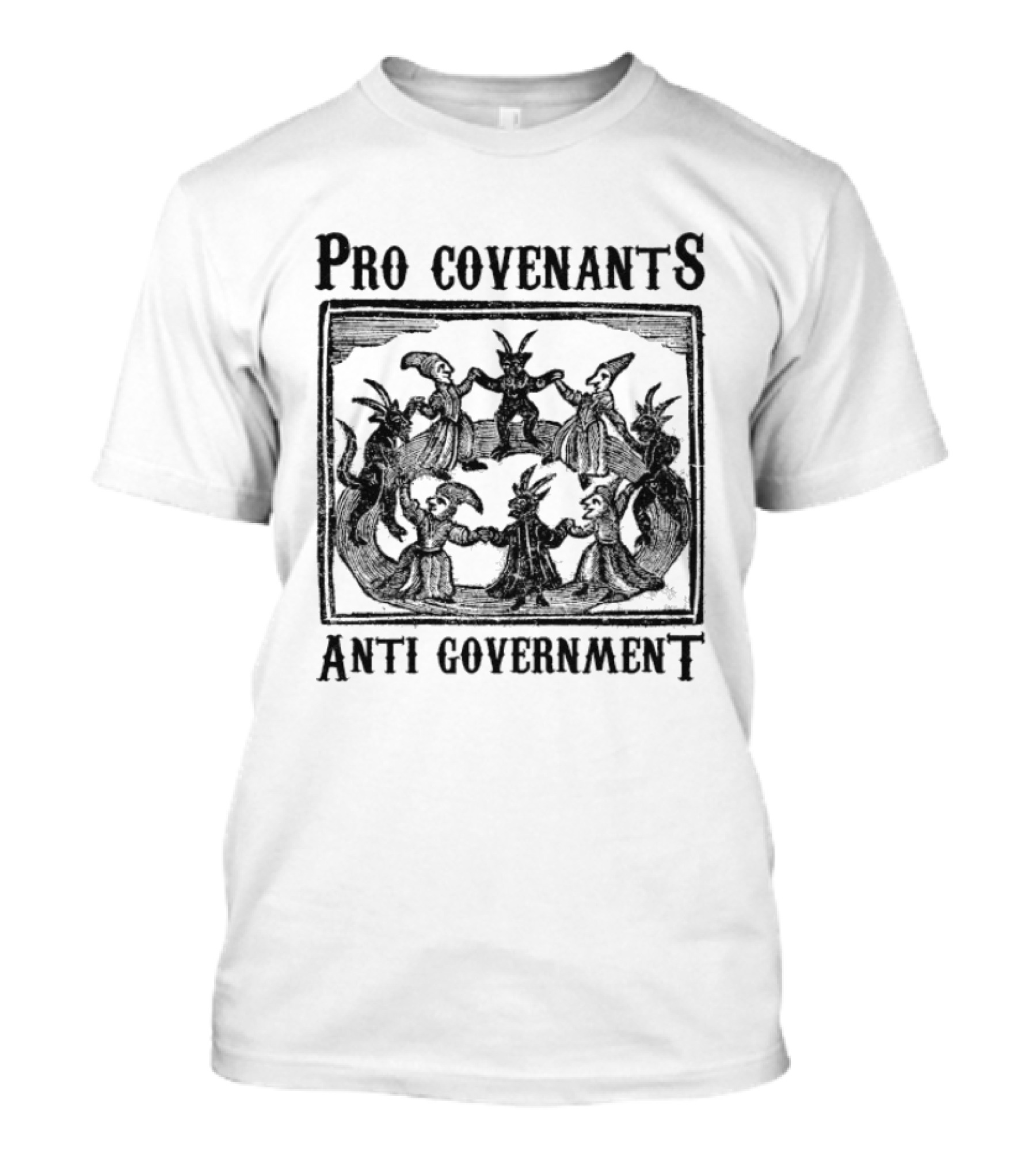 Pro Covenants Anti Government Silhouette Group T-Shirt