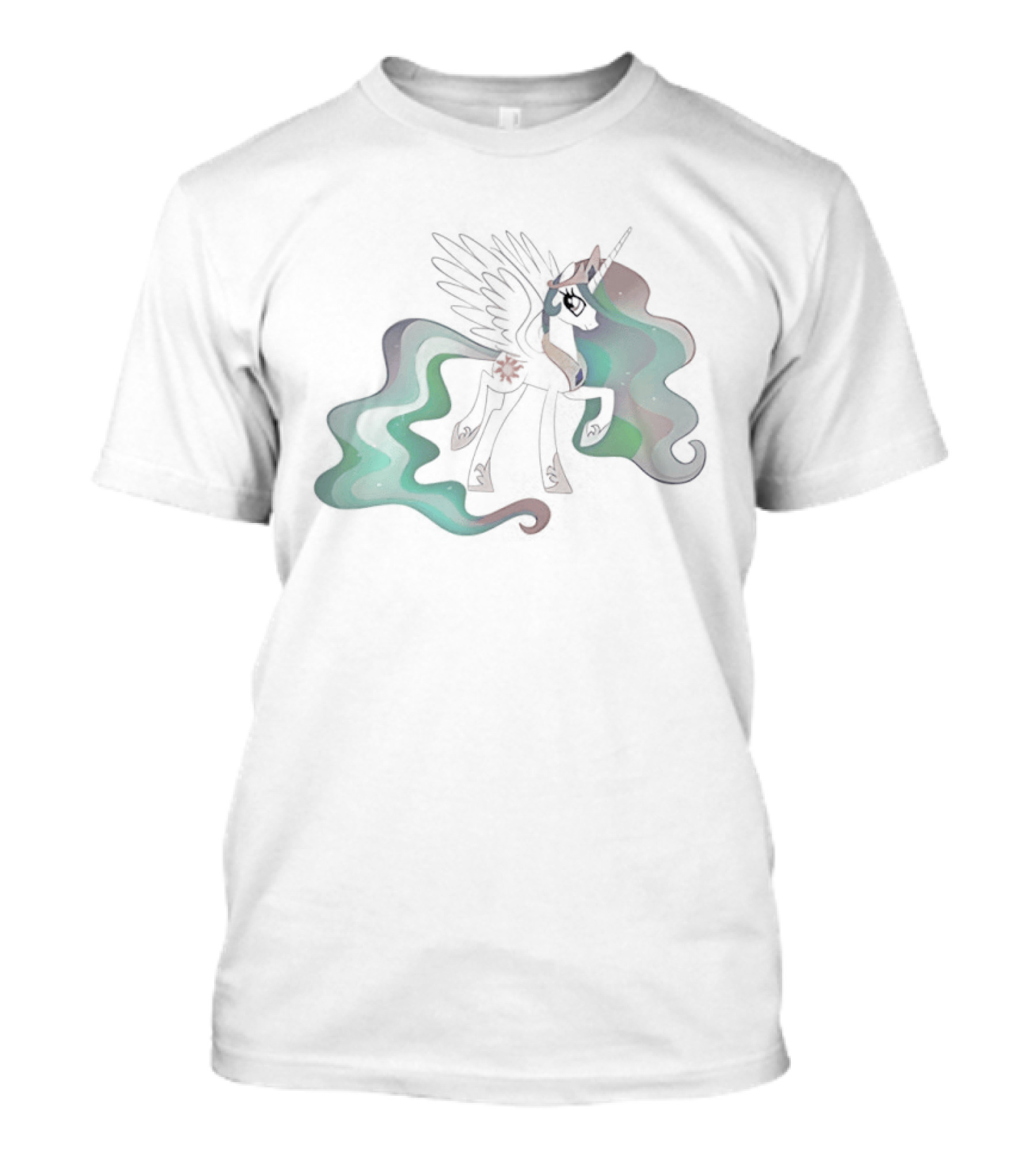 Unicorn Princess Celestia John Felix Cena Wings And Horn Fantasy Fusion T-Shirt
