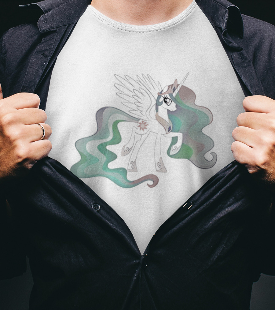 Unicorn Princess Celestia John Felix Cena Wings And Horn Fantasy Fusion T-Shirt
