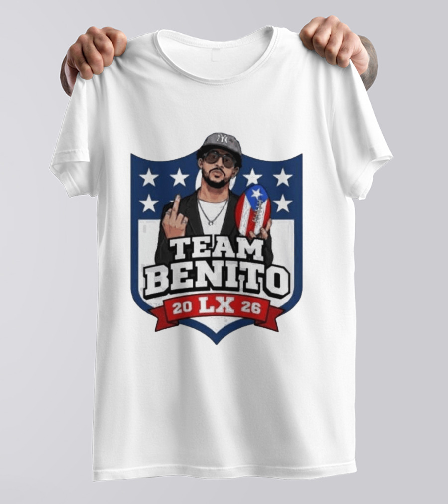 Team Benito Bad Bunny 20 LX 26 American Football T-Shirt