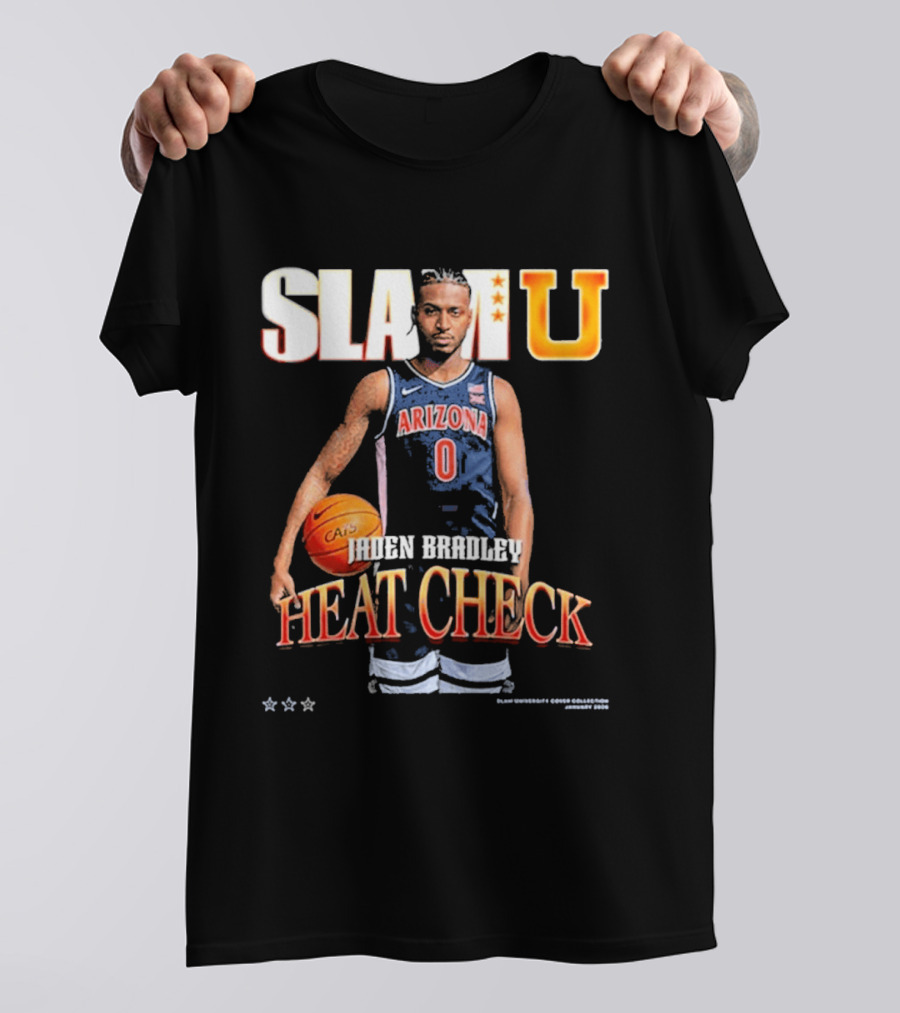Jaden Bradley Arizona Wildcats SLAMU Heat Check Star T-Shirt