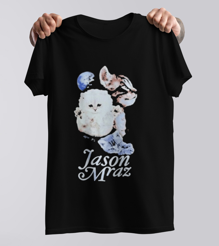 Jason Mraz Cute White Cat T-Shirt