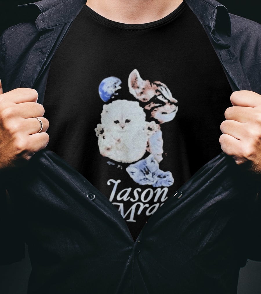 Jason Mraz Cute White Cat T-Shirt
