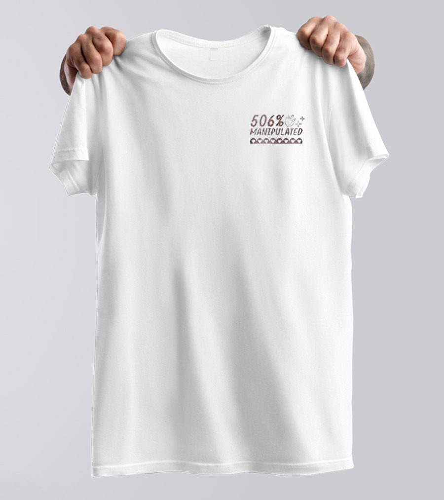 506 Percent Manipulated Distressed Block T-Shirt