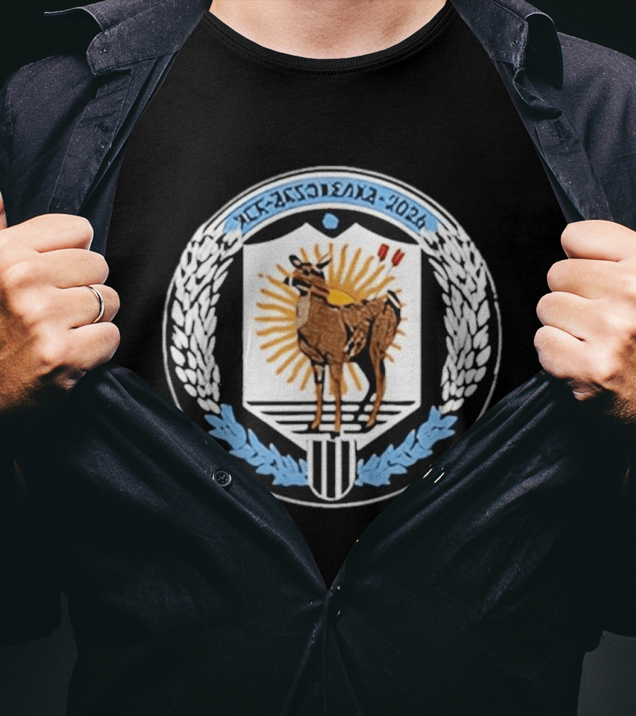 MCR Argentina 2026 Lama Emblem With Sun Laurel Leaves T-Shirt