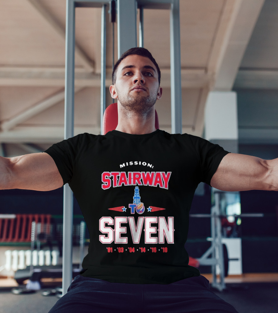 Mission Stairway To Seven New England Patriots Quest For 7th Title T-Shirt