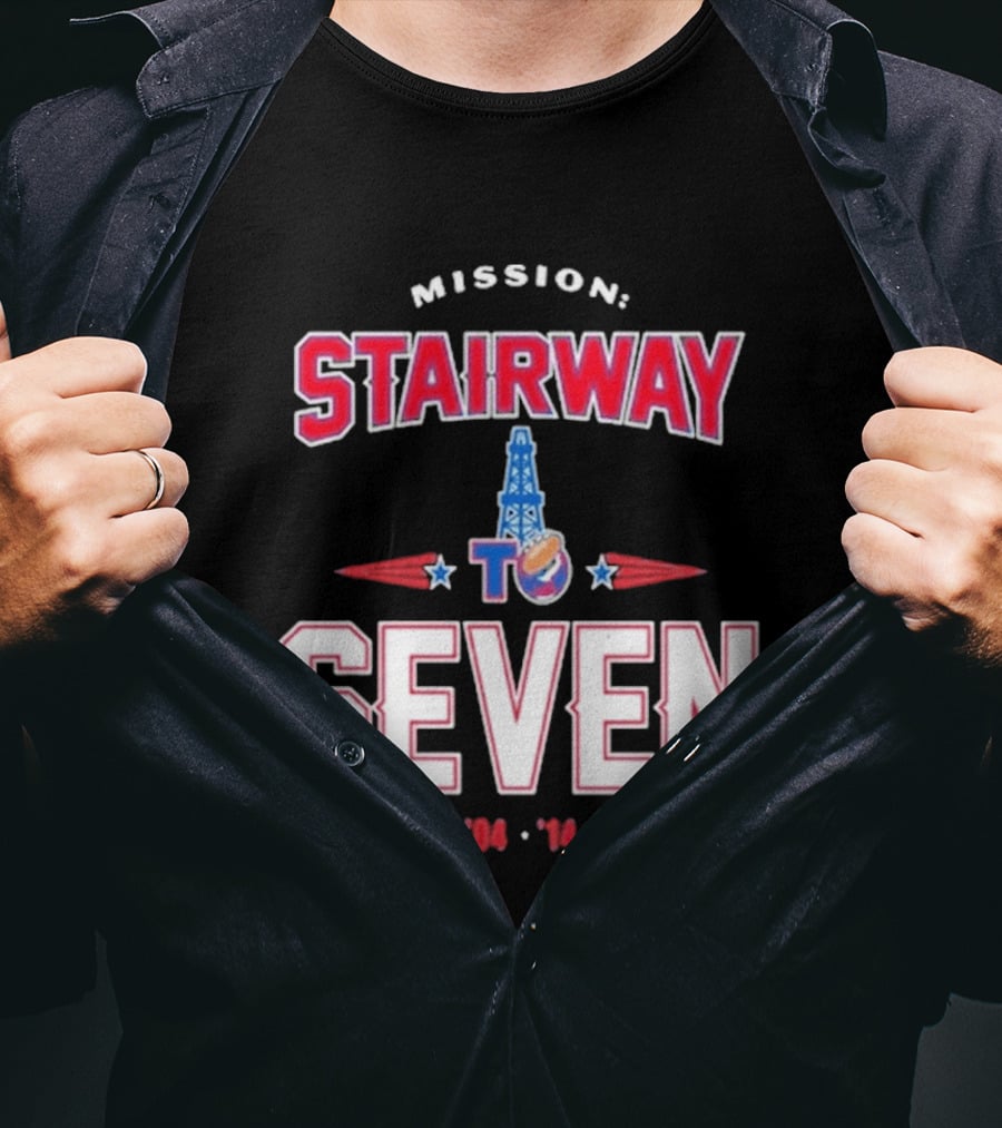 Mission Stairway To Seven New England Patriots Quest For 7th Title T-Shirt
