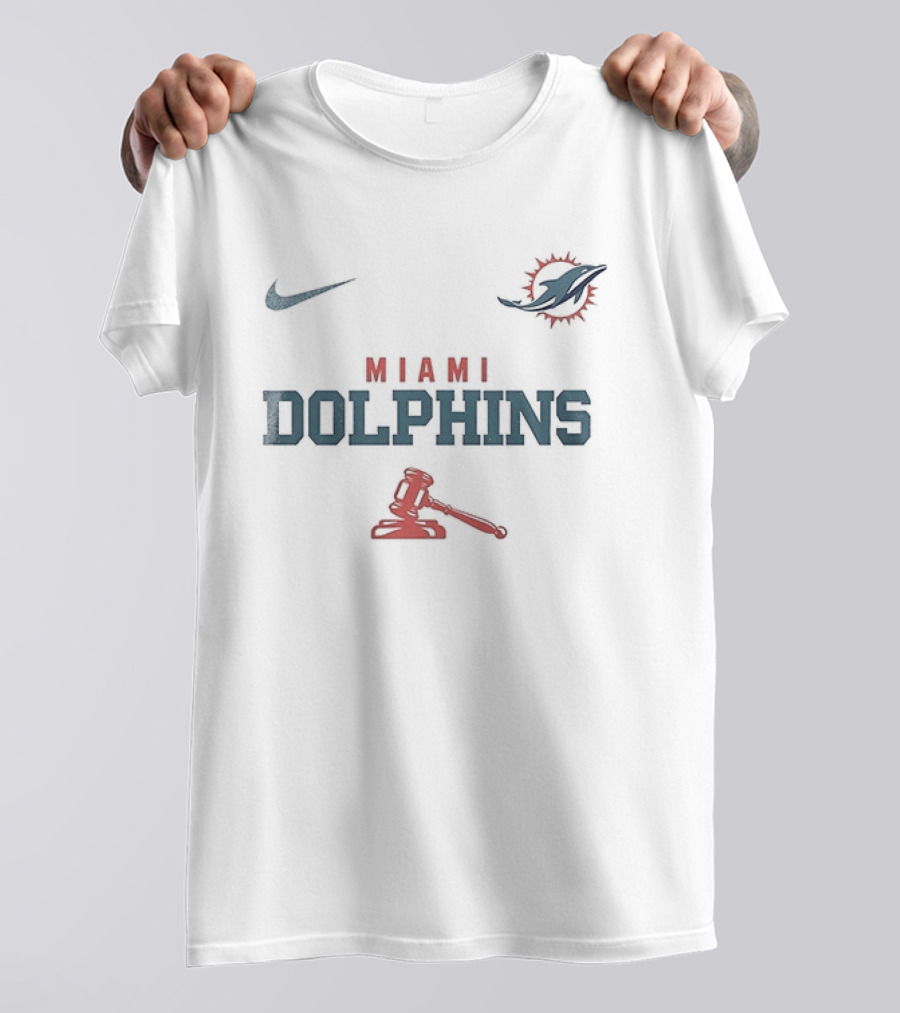 Nike Miami Dolphins Make America Lawful Again With Gavel T-Shirt