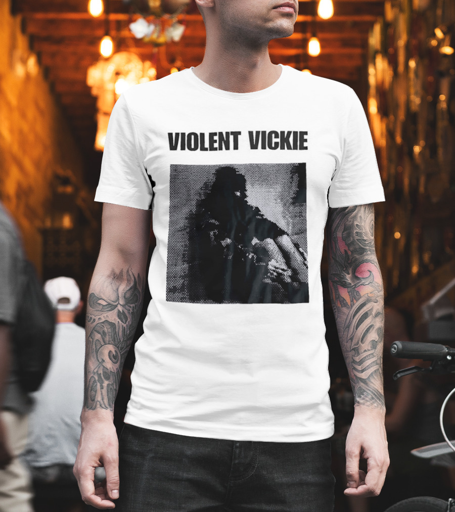 Violent Vickie Pixel Art Visual T-Shirt