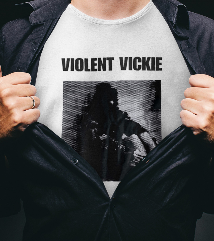 Violent Vickie Pixel Art Visual T-Shirt