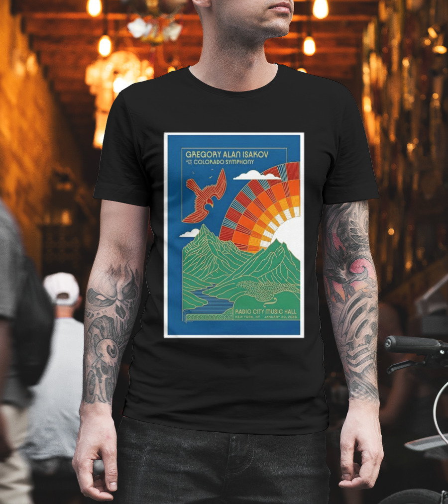 Gregory Alan Isakov With The Colorado Symphony New York Radio City Music Hall January 30 2026 T-Shirt