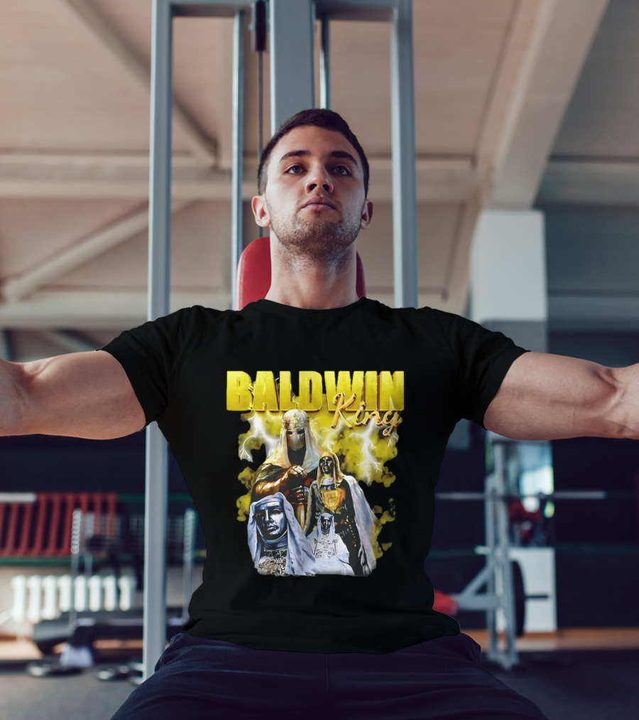 Baldwin King Medieval Knights Epic Heroic Adventure T-Shirt