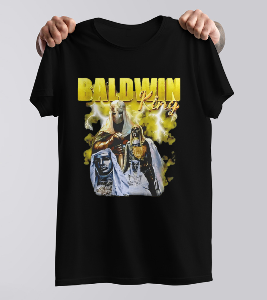 Baldwin King Medieval Knights Epic Heroic Adventure T-Shirt