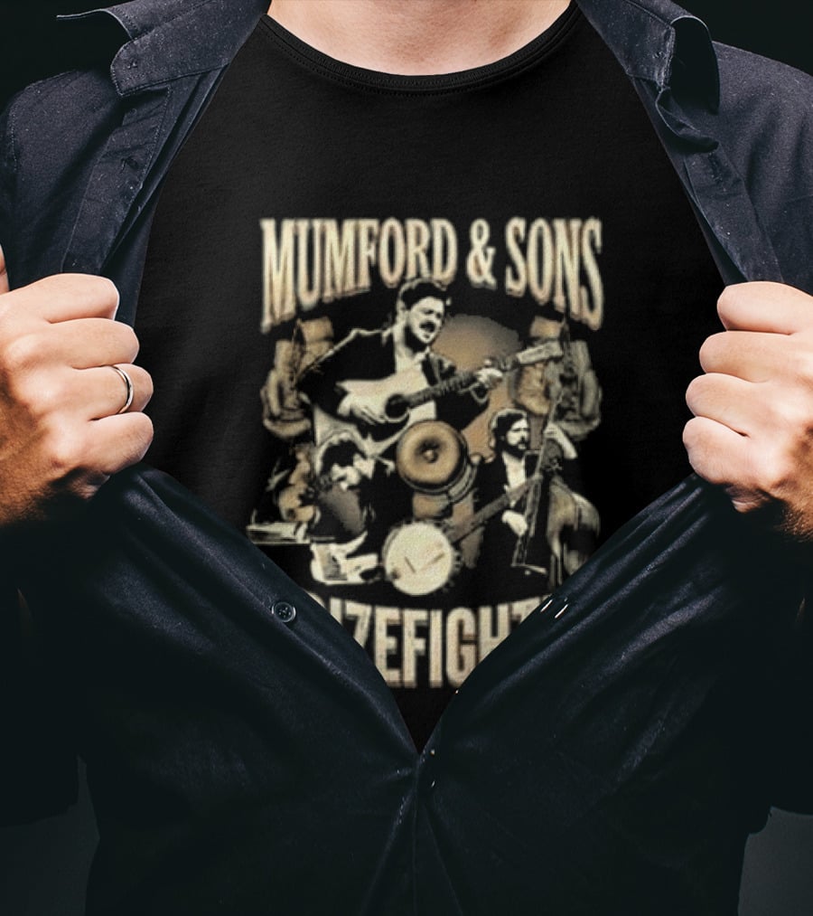 Mumford And Sons Prizefighter Album Launch Tour February 10 2026 Nottingham Rock City Concert T-Shirt