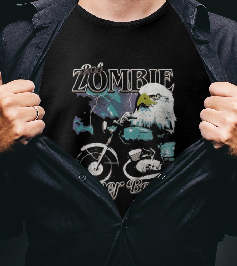 Rob Zombie Super Beast Eagle Motorbike T-Shirt