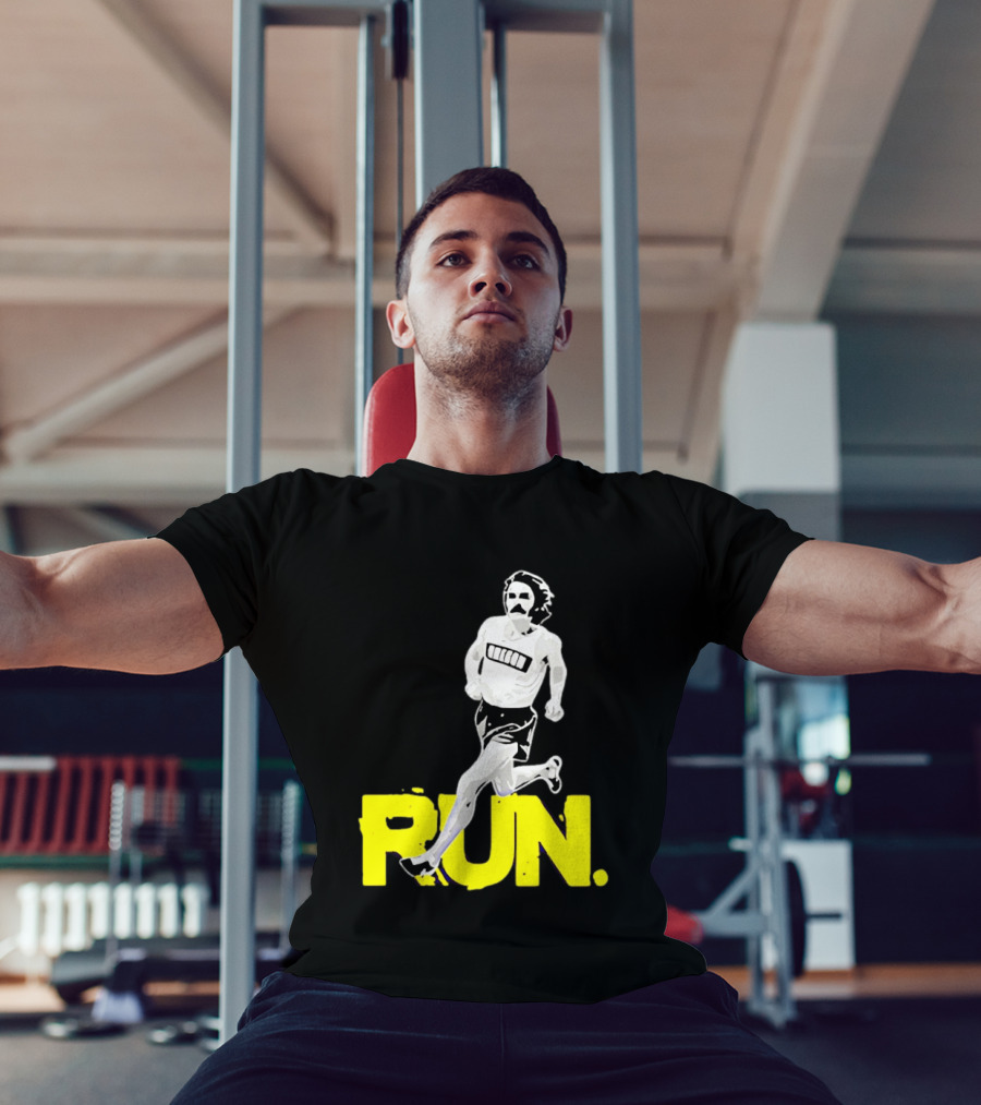 Steve Prefontaine Run Iconic Yellow T-Shirt
