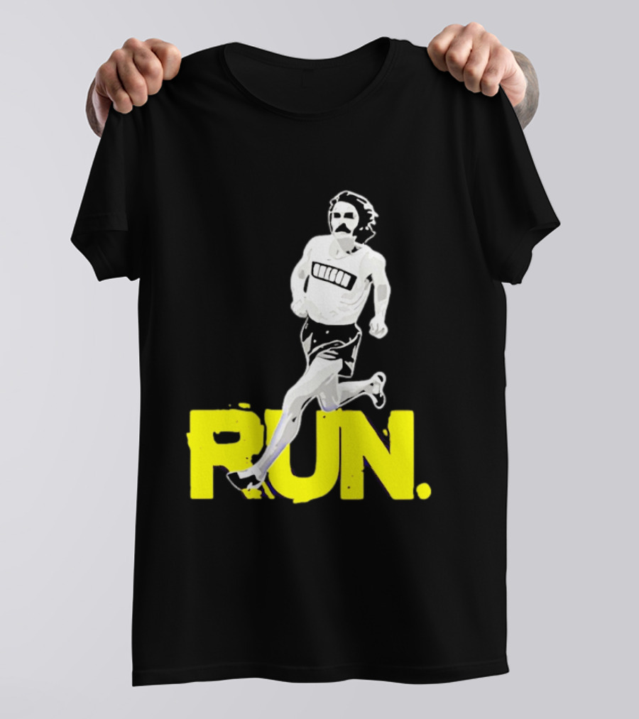 Steve Prefontaine Run Iconic Yellow T-Shirt