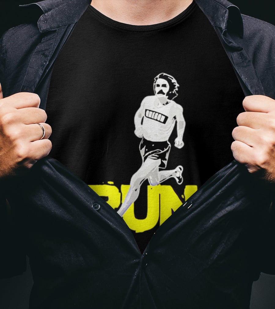 Steve Prefontaine Run Iconic Yellow T-Shirt