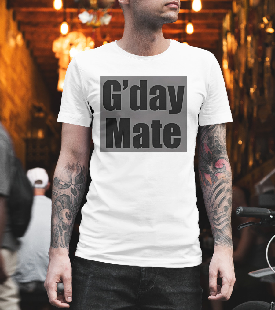 G'day Mate Anaconda Phrase Australian Greeting T-Shirt