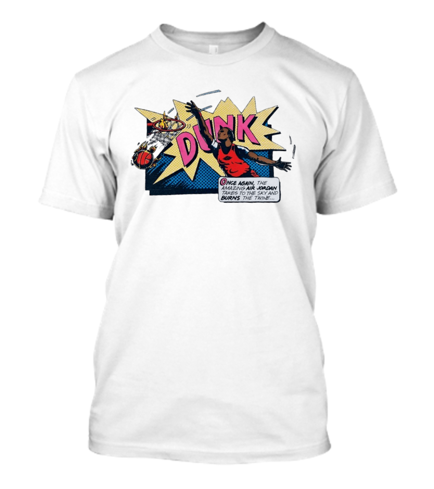Dunk Jordan Comics Amazing Air Jordan Sky Burns The Twine T-Shirt
