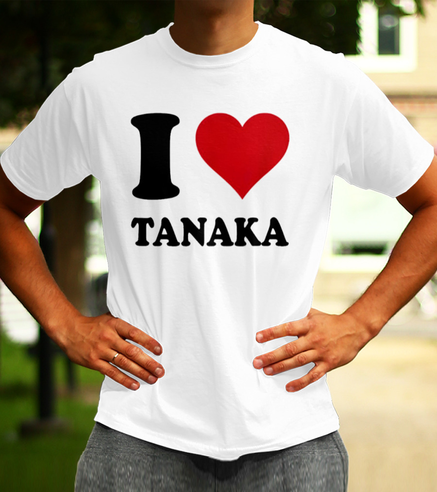 I Love Tanaka Ao Tanaka Leeds United FC T-Shirt