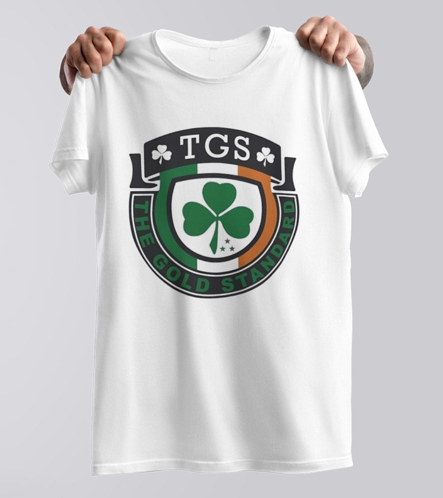 TGS The Gold Standard Shamrock Emblem With Irish T-Shirt