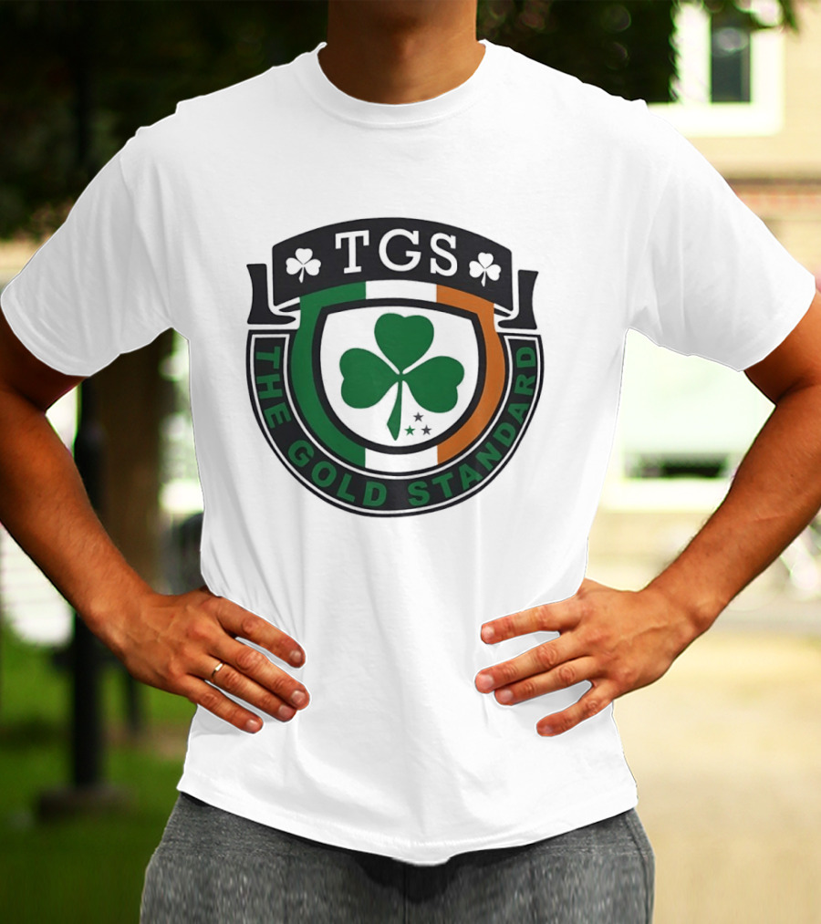 TGS The Gold Standard Shamrock Emblem With Irish T-Shirt