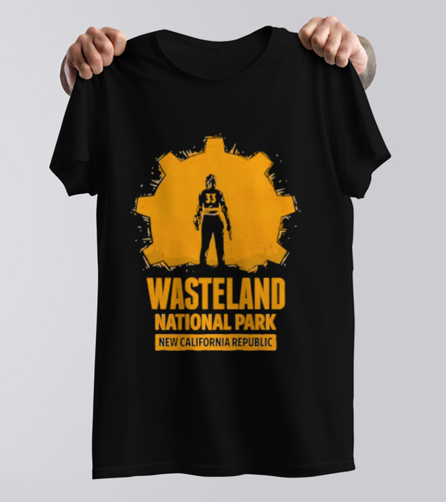 Player 33 Wasteland National Park New California Republic T-Shirt
