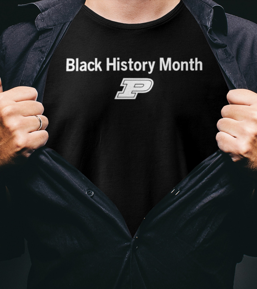 Purdue Boilermakers Black History Month P T-Shirt