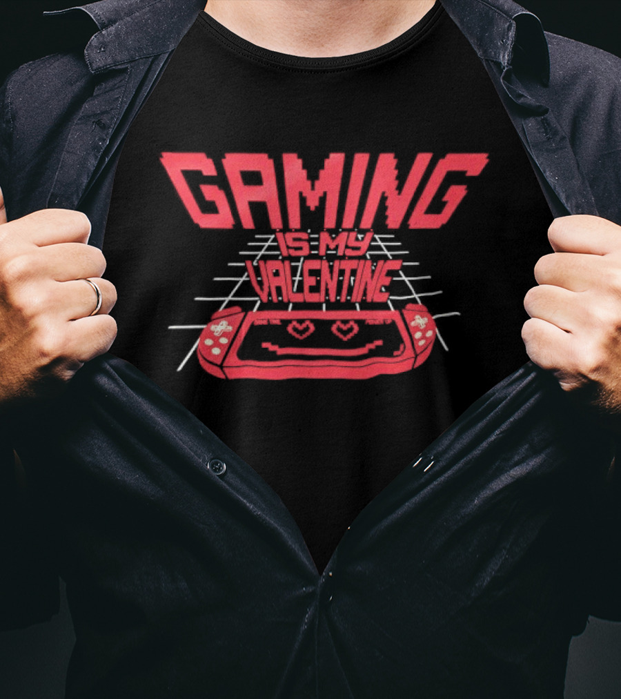 Gaming Is My Valentine Retro Controller T-Shirt