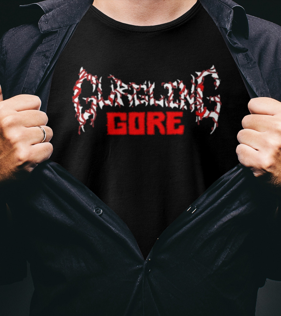 Gurgling Gore Death Metal Fan Favorite Distorted Lettering T-Shirt