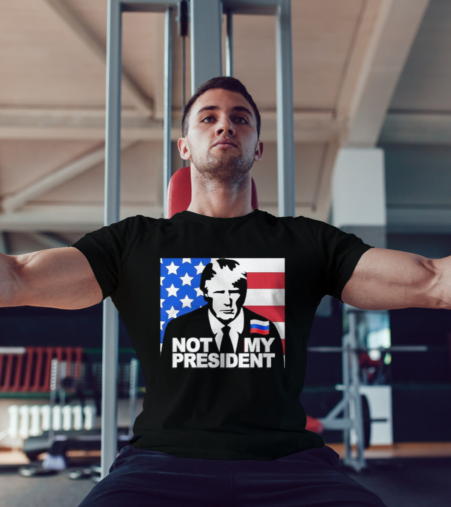Not My President USA Flag American Russian T-Shirt