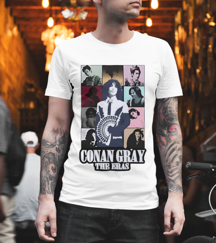 Conan Gray The Eras Tour Vintage Pop Collage T-Shirt