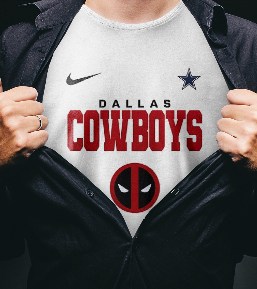 Dallas Cowboys Deadpool Collaboration Nike Star T-Shirt