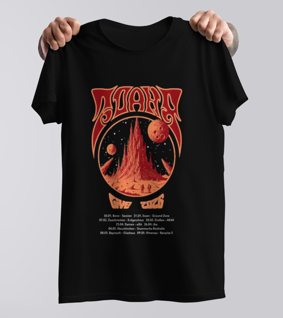 Zoahr Give 2026 Tour Cosmic Mountain And Space Planets T-Shirt