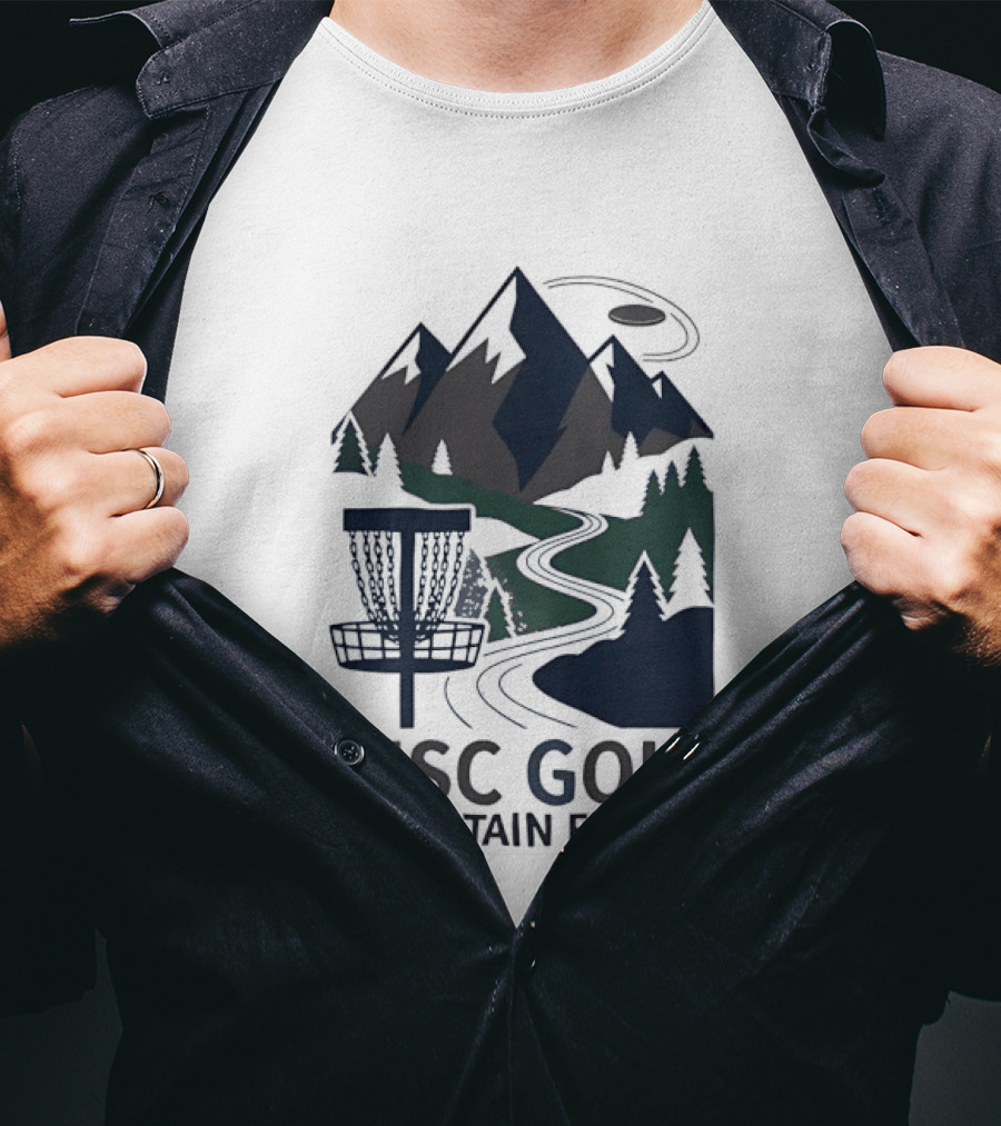 Disc Golf Mountain Flight Adventure Scenic Course T-Shirt
