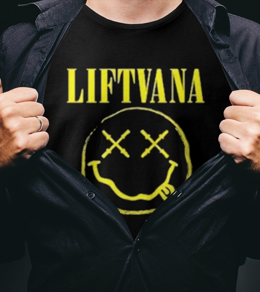 LIFTVANA Nirvana Smiley Face Icon With Yellow T-Shirt