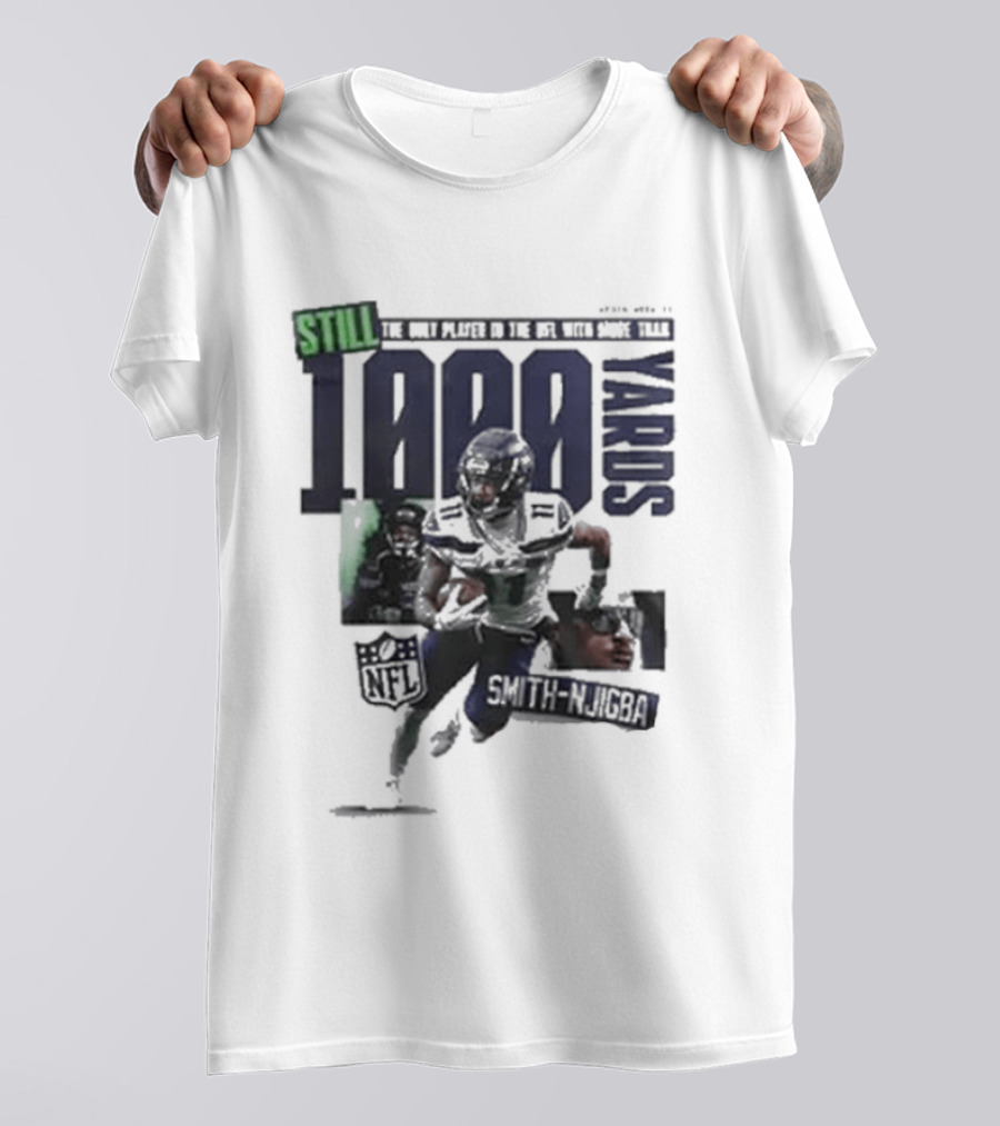 Jaxon Smith Njigba 1000 Yards Leading Receiver Seattle Seahawks T-Shirt