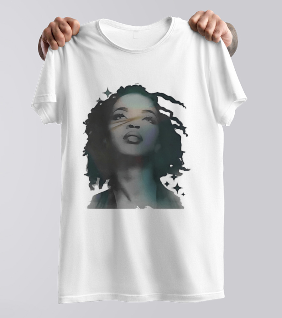 Lauryn Hill Watercolor Style Dreadlocks T-Shirt
