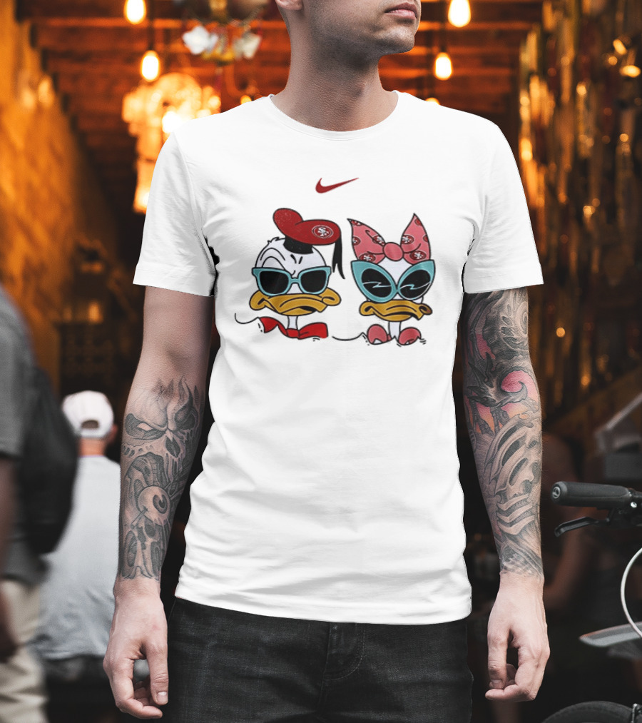 Nike San Francisco 49ers Donald Daisy Duck Collaboration T-Shirt