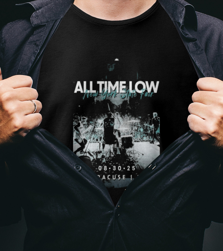 All Time Low New York State Fair Syracuse NY Aug 30 2025 T-Shirt