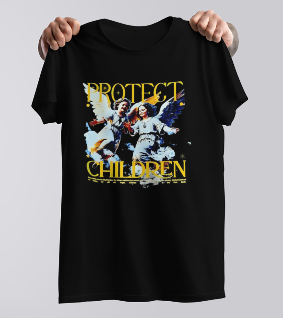 Protect Children Angel Guardians Heavenly Wings T-Shirt