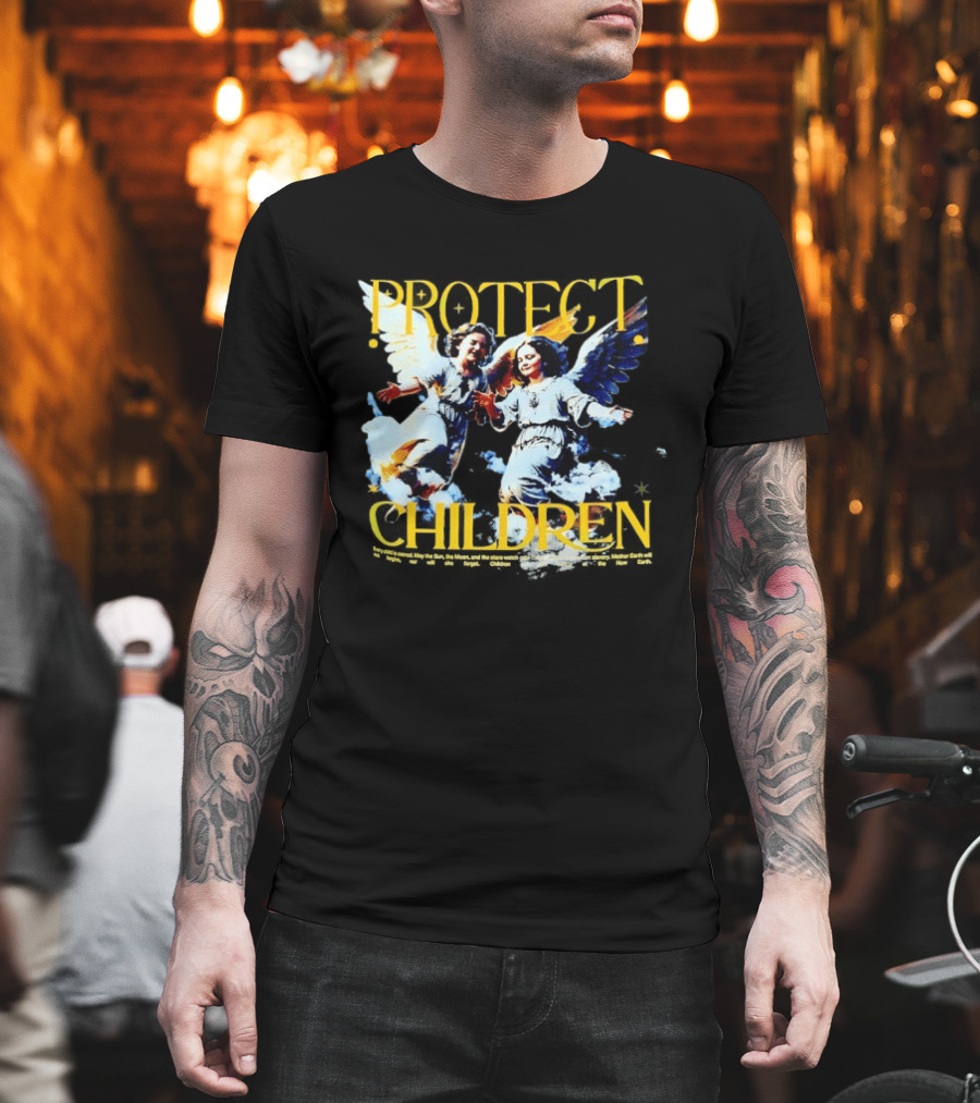 Protect Children Angel Guardians Heavenly Wings T-Shirt