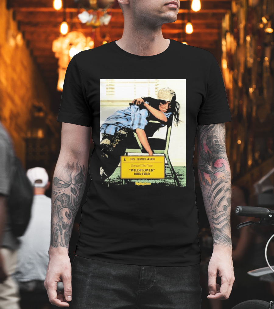 2026 Grammy Awards Song Of The Year Wildflower Billie Eilish Rolling Stone T-Shirt
